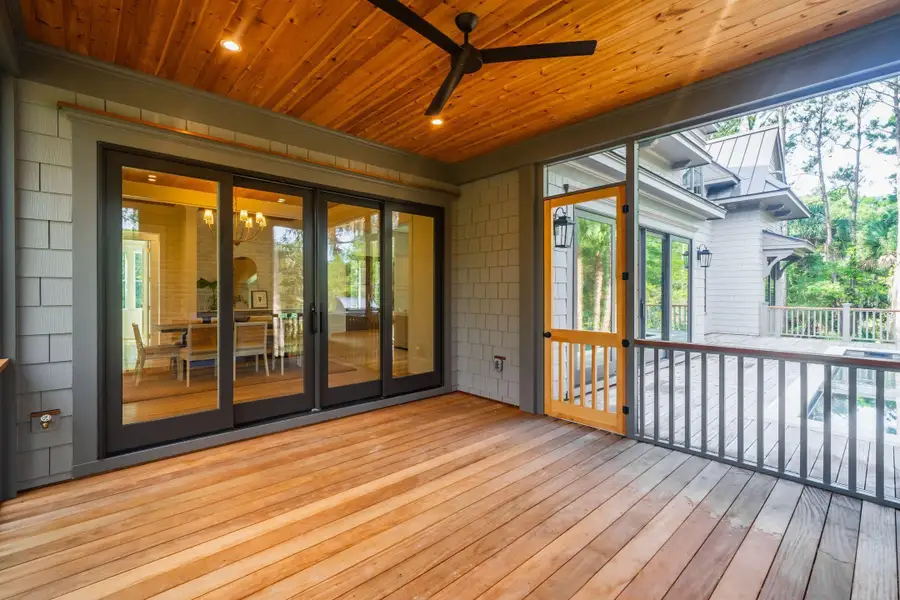 Exterior details and patio area of a home in , Kiawah Island (Image 45).
