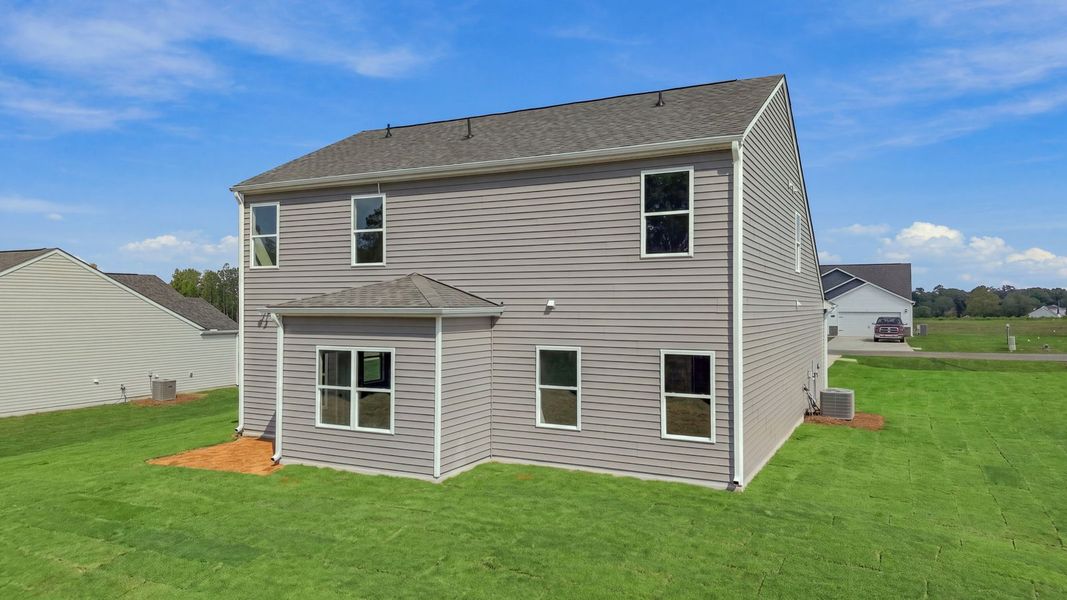 Exterior details and patio area of a home in Beaver Dam Crossing, Bailey (Image 21).