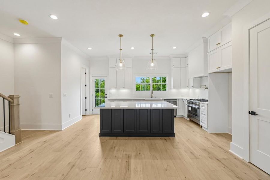 Furnished interior view inside a new home in Skyview On Broad, Sugar Hill (Image 11).
