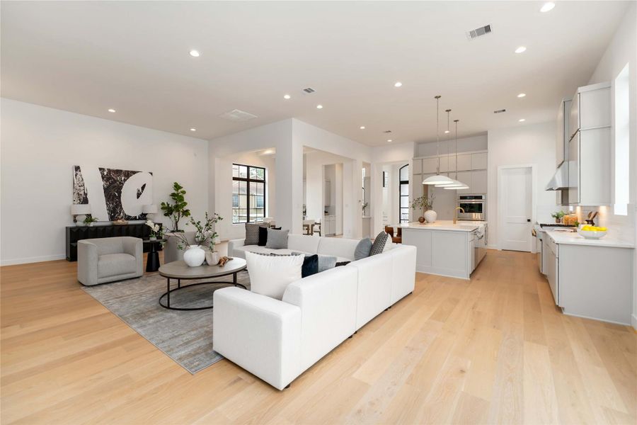 Furnished interior view inside a new home in , Houston (Image 8). Furnished interior view inside a new home in , Houston (Image 8).