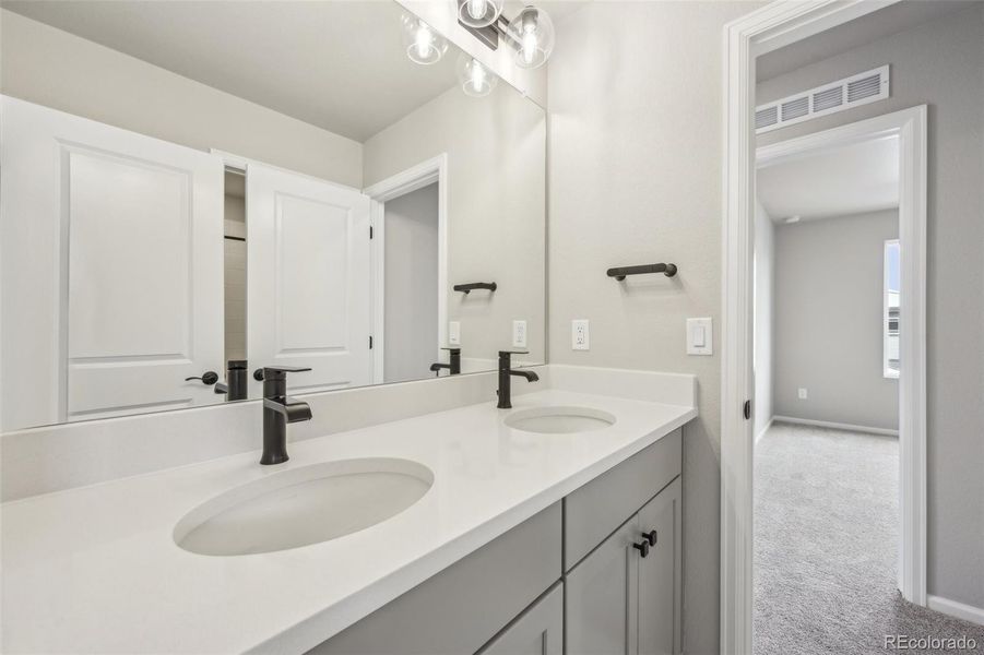 Furnished interior view inside a new home in The Villas Collection at Sterling Ranch, Littleton (Image 8).