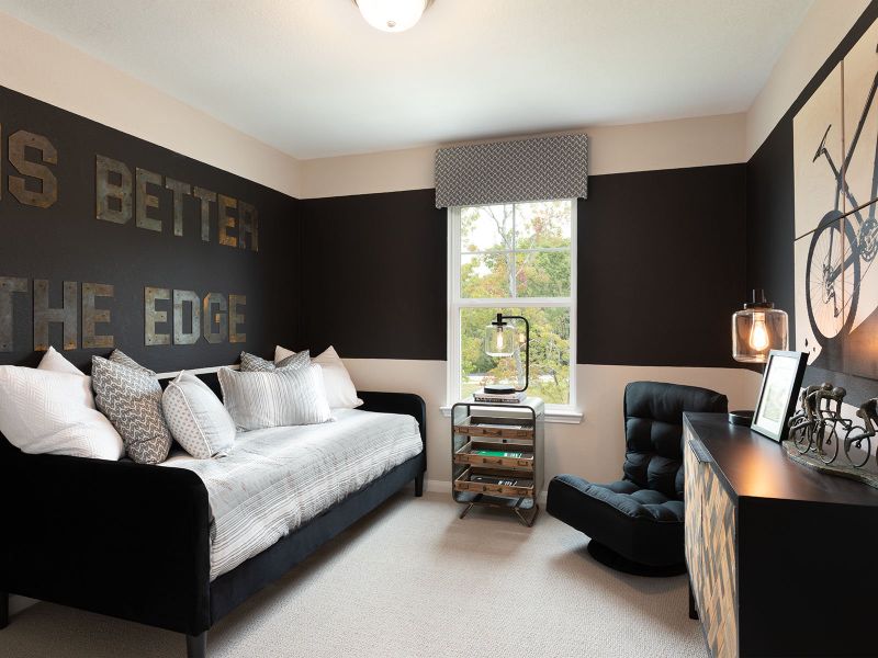 Furnished interior view inside a new home in Pine Lake Cove - Classic Series, Montgomery (Image 10).