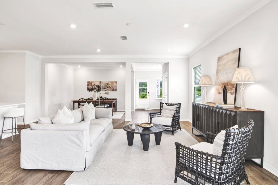 Representative furnished interior of a home built from the Ashton by Maronda Homes in Seminole Bend, Pensacola (Image 12).