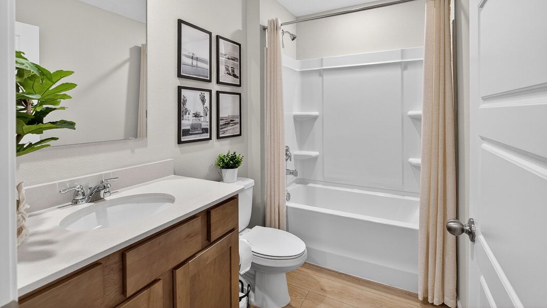 Representative furnished interior of a home built from the LAKESIDE by D.R. Horton in Copes Landing, Jacksonville (Image 23).