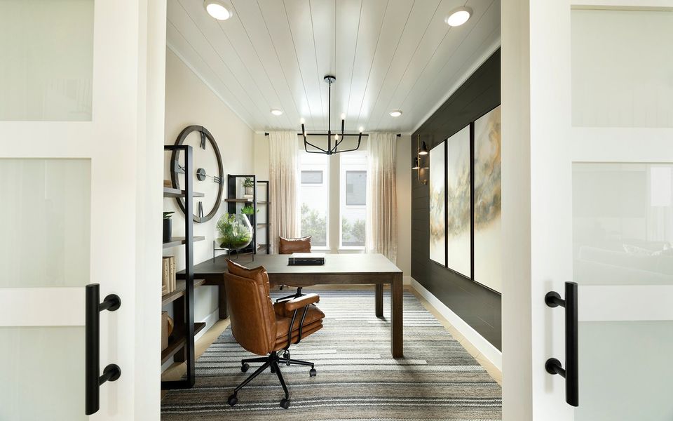 Furnished interior view inside a new home in Elyson, Katy (Image 15).
