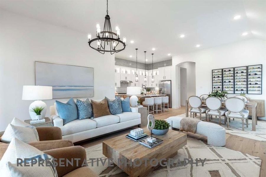 Furnished interior view inside a new home in Meraki, Forney (Image 12).