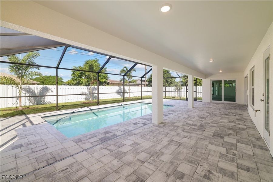 Exterior details and patio area of a home in Cape Coral, Cape Coral (Image 25).