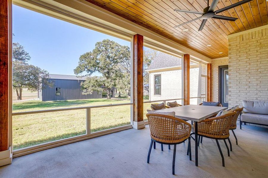 Exterior details and patio area of a home in , Weatherford (Image 21).