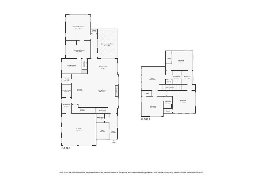 2D floor plan layout of this home in , Roanoke, TX (Image 5).