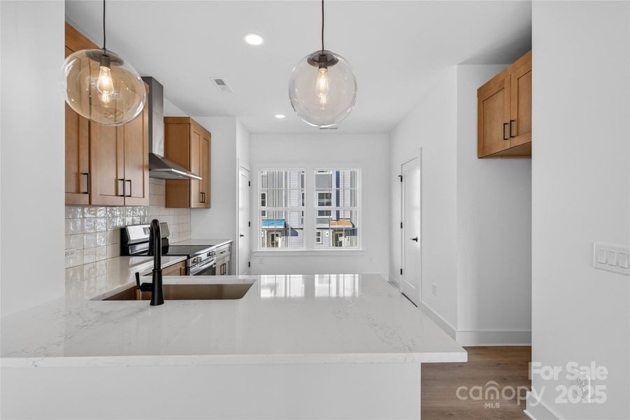 Furnished interior view inside a new home in , Charlotte (Image 8).