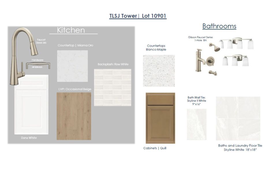 Sample of building materials used in homes in The Landings at Saint Johns, St. Johns (Image 10).