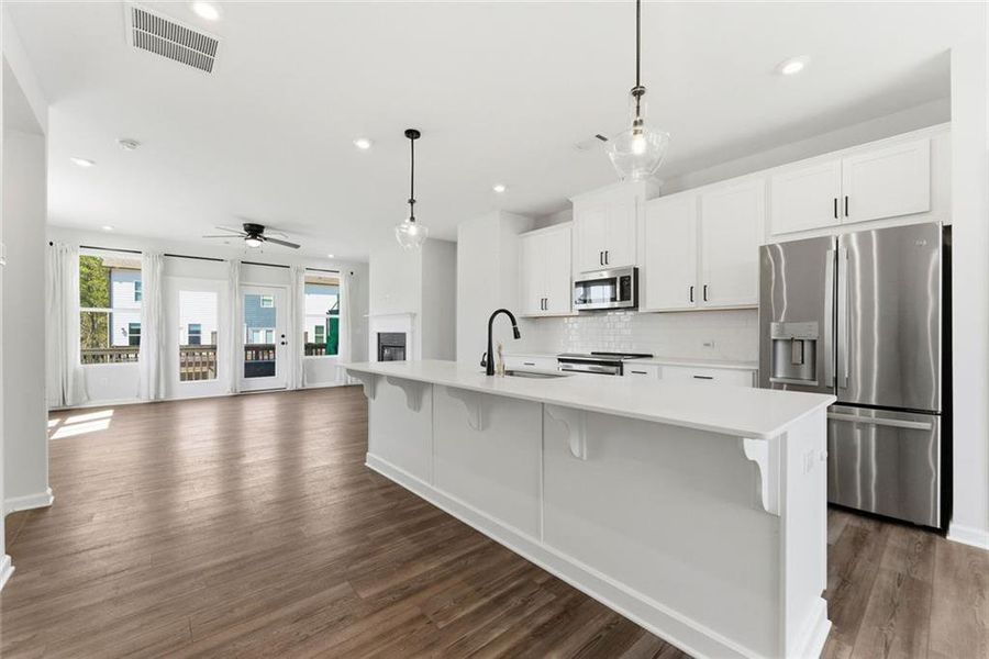 Furnished interior view inside a new home in , Acworth (Image 7). Furnished interior view inside a new home in , Acworth (Image 7).