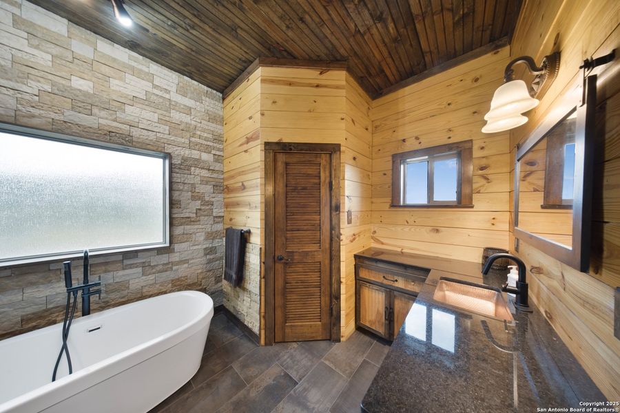 Furnished interior view inside a new home in , Lakehills (Image 17).