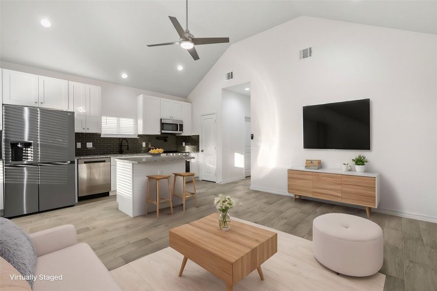 RENDERING OF COMPLETED HOME - Inquire with sales office for current selections of interiors.