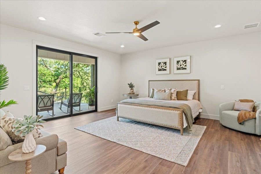 Furnished interior view inside a new home in , Wimberley (Image 15).