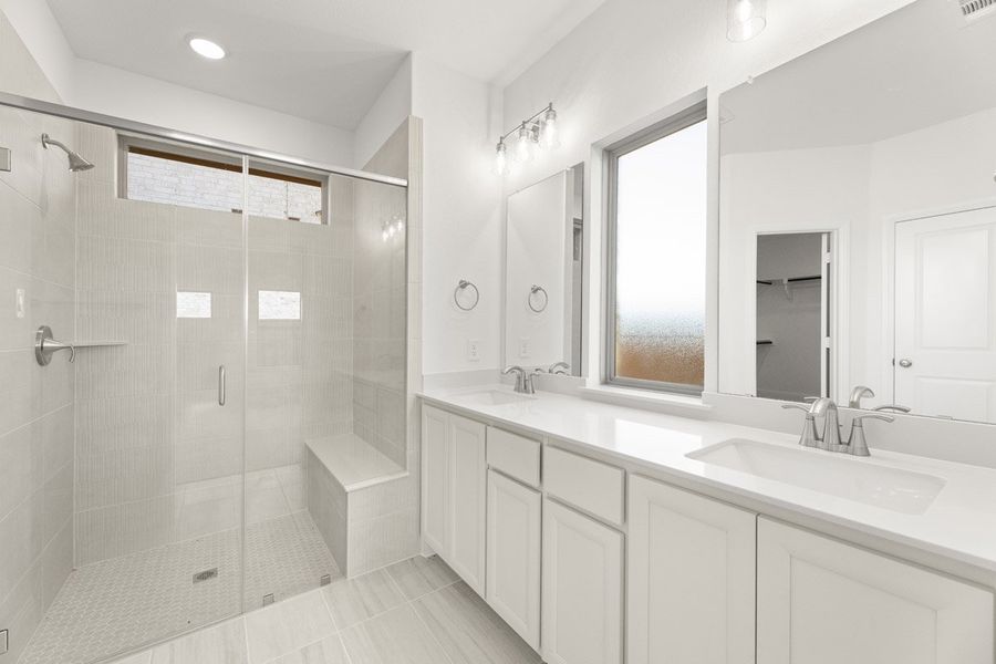 Representative furnished interior of a home built from the Trentino by Pacesetter Homes in Keeneland, Aubrey (Image 13).