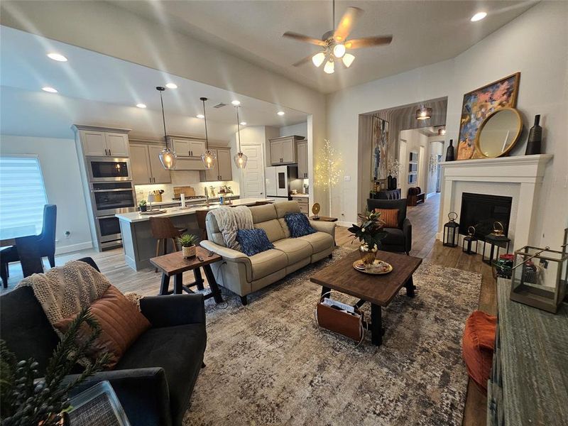 Furnished interior view inside a new home in M3 Ranch, Mansfield (Image 18). Furnished interior view inside a new home in M3 Ranch, Mansfield (Image 18).