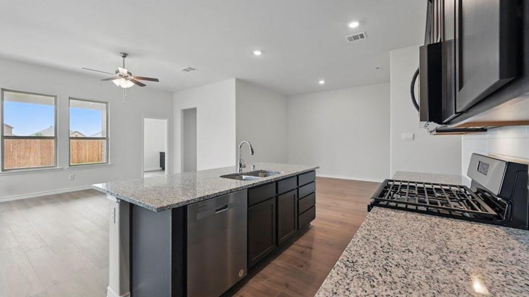 Furnished interior view inside a new home in Lakewood Trails, Forney (Image 4).