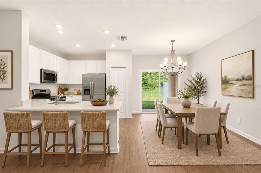 Furnished interior view inside a new home in , Alachua (Image 6).