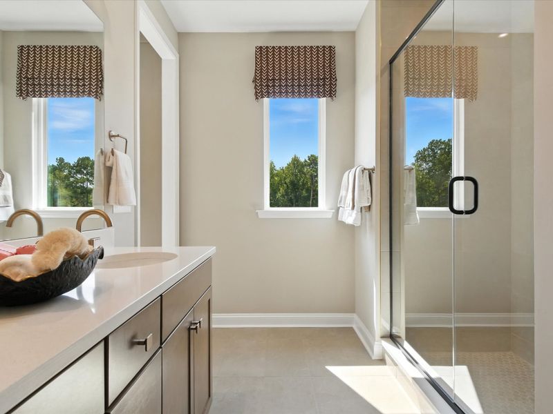Representative furnished interior of a home built from the Douglas by Tri Pointe Homes in Ellis Townes, Charlotte (Image 17).