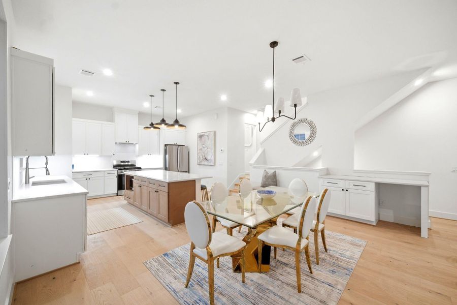 Furnished interior view inside a new home in , Houston (Image 39).