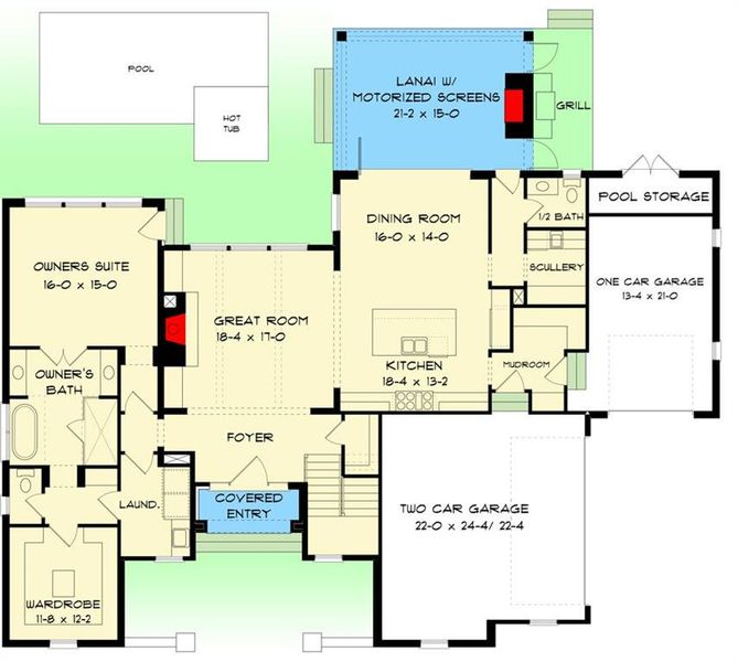 2D floor plan layout of this home in , Gainesville, GA (Image 5).