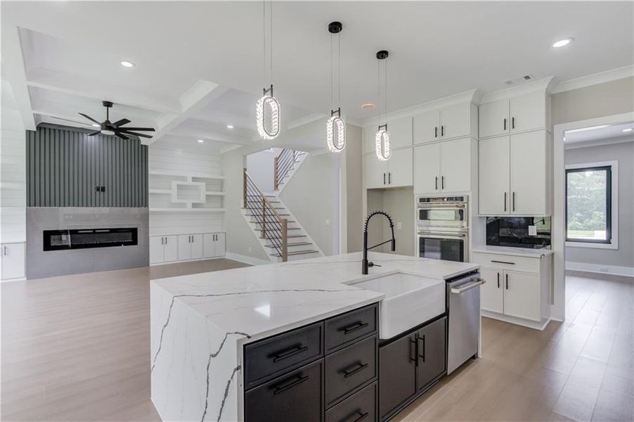 Furnished interior view inside a new home in , Auburn (Image 11).