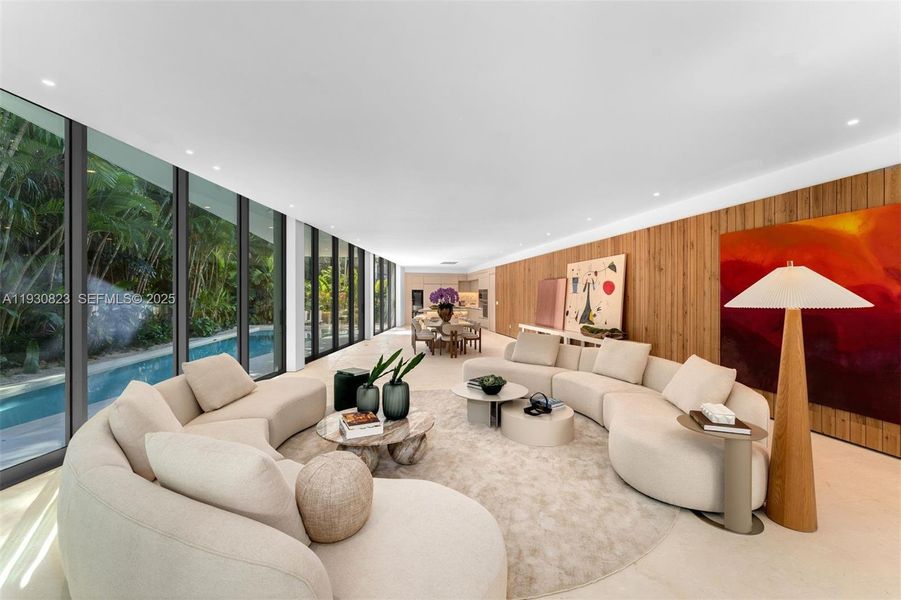 Furnished interior view inside a new home in , Miami (Image 49).