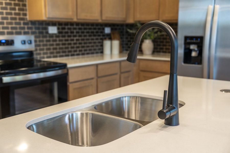 Optional quartz kitchen countertops