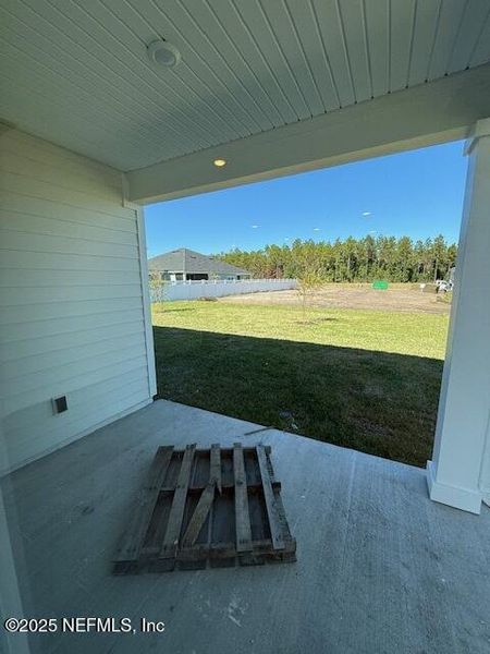 Exterior details and patio area of a home in Brook Forest - Townhomes, St. Augustine (Image 2). Exterior details and patio area of a home in Brook Forest - Townhomes, St. Augustine (Image 2).