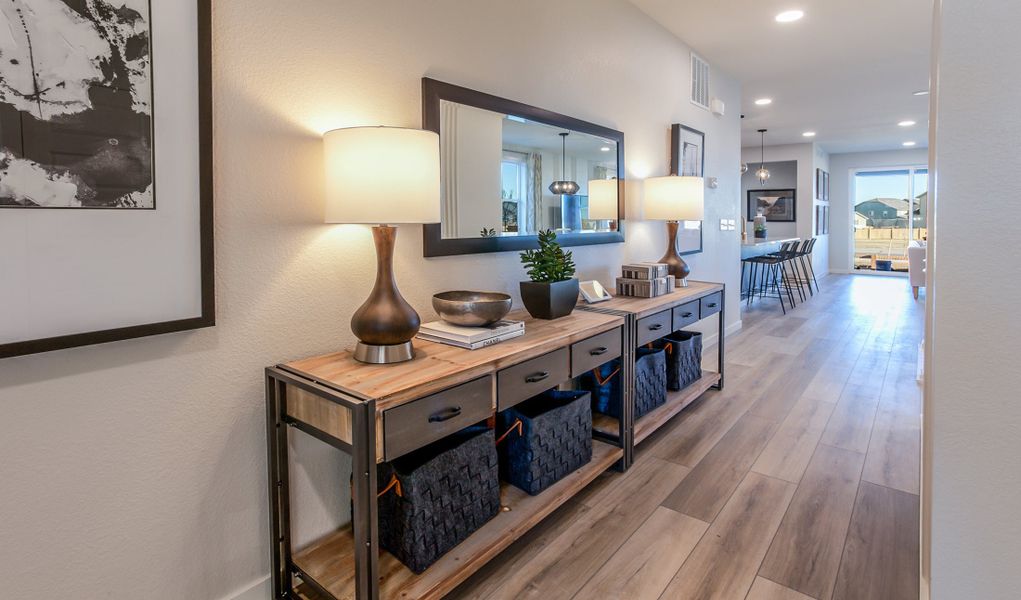 Representative furnished interior of a home built from the Christie by Hartford Homes in Trailside, Timnath (Image 41).