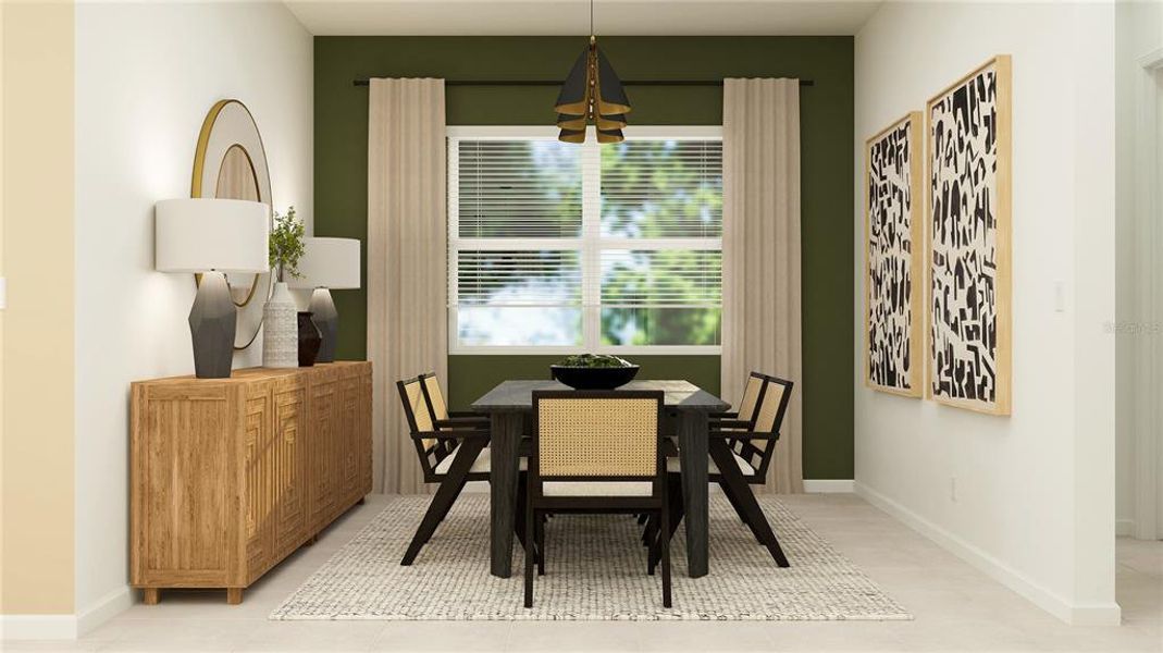 Furnished interior view inside a new home in Calusa Country Club, Lakewood Ranch (Image 20).