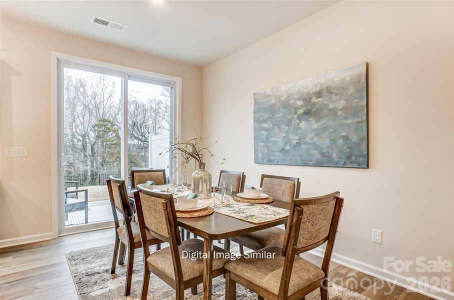 Furnished interior view inside a new home in Bailey Run, Charlotte (Image 16).