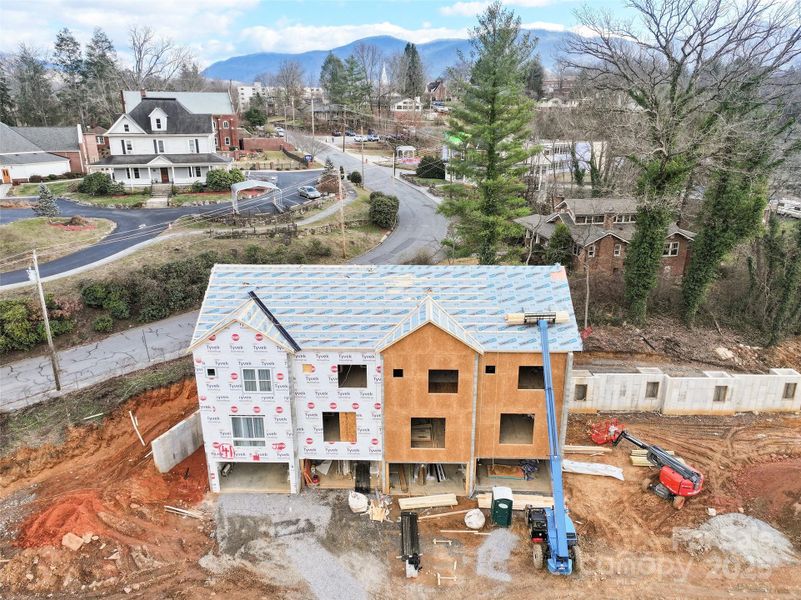 In-progress construction of a new home in , Waynesville, NC (Image 26).