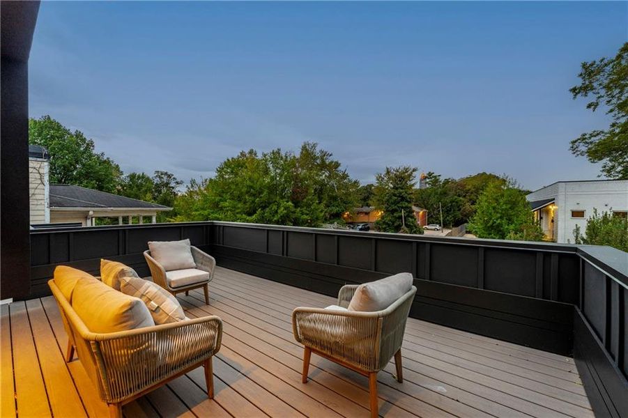 Exterior details and patio area of a home in , Atlanta (Image 32).