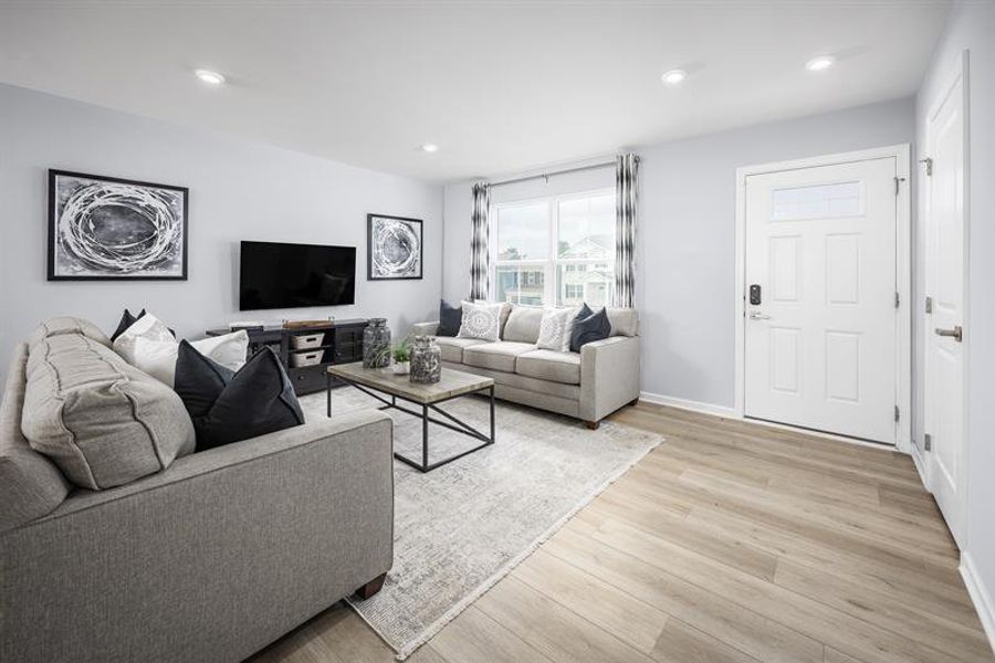 Representative furnished interior of a home built from the Birch by Ryan Homes in Quails Run, Lyman (Image 7).