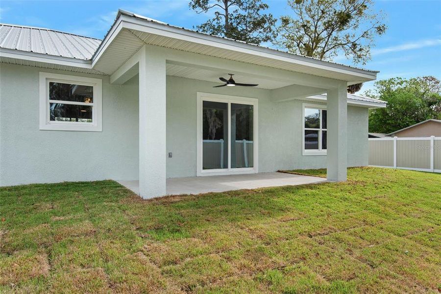 Exterior details and patio area of a home in , Bunnell (Image 36).