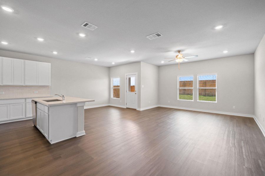 Open concept floorplan