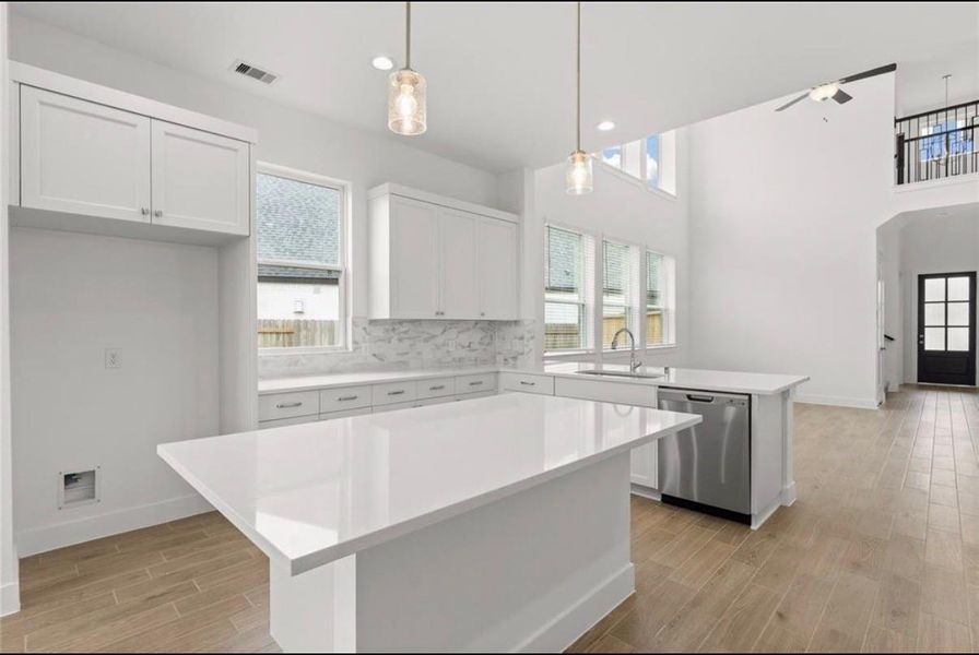 Furnished interior view inside a new home in Bridgeland 45's, Cypress (Image 3).