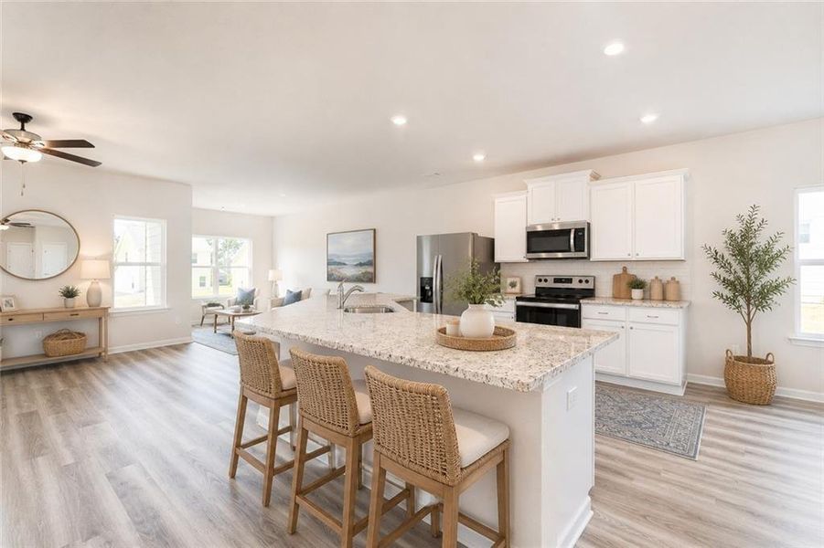 Furnished interior view inside a new home in , Conyers (Image 7).