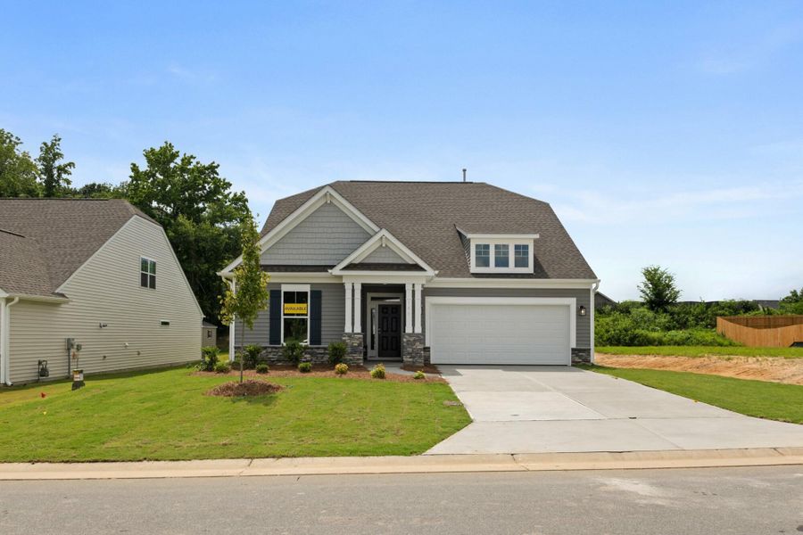Front exterior of a new home in Hopewell Garden, Winston-Salem, NC, highlighting curb appeal (Image 2).