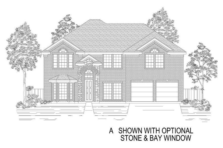 Representative rendering of the exterior for the Stonehaven 2F by First Texas Homes (Image 3). Representative rendering of the exterior for the Stonehaven 2F by First Texas Homes (Image 3).