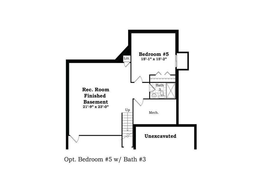 2D floor plan layout for the The Yorkshire by Norfolk Homes in Coronado Estates, Jackson, MI (Image 30).