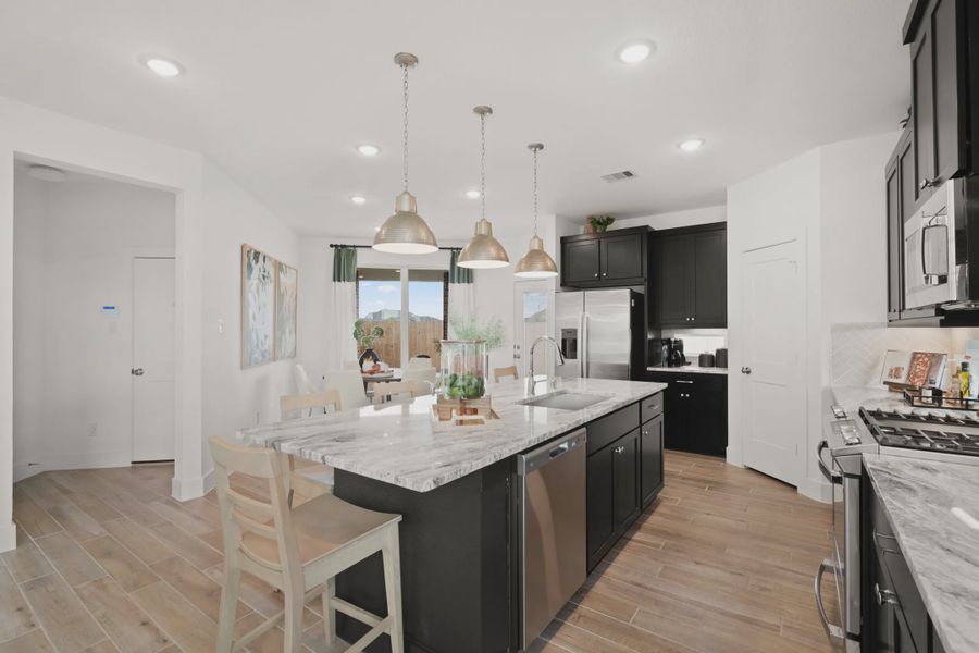 Representative furnished interior of a home built from the Rosewood by Chesmar Homes in Bridgeland, Elgin (Image 6).