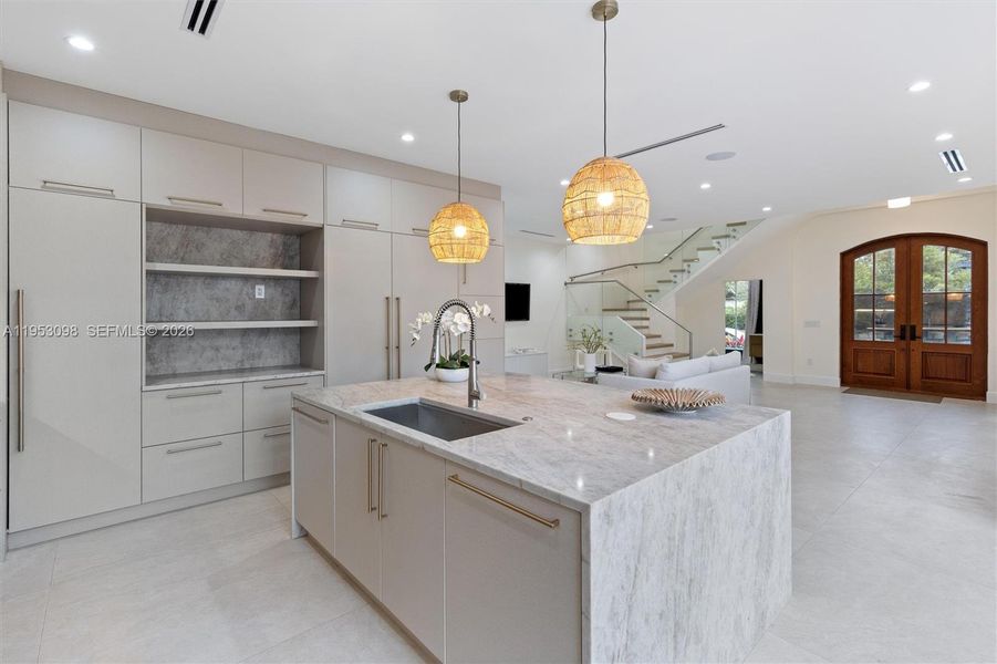 Furnished interior view inside a new home in , Miami (Image 10).