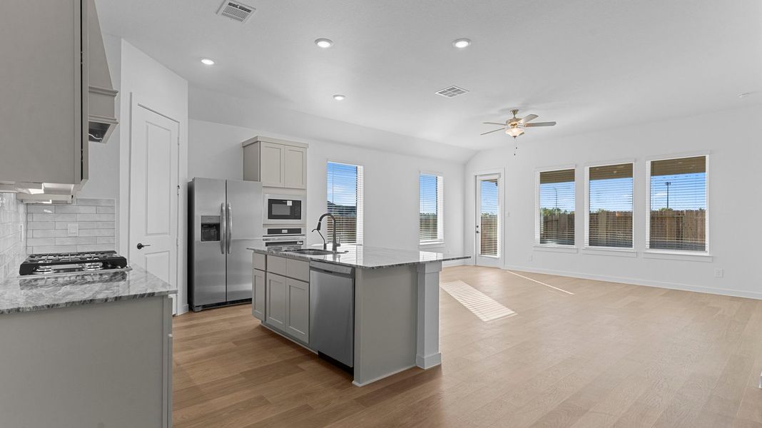 Furnished interior view inside a new home in Davis Harbor, League City (Image 6).
