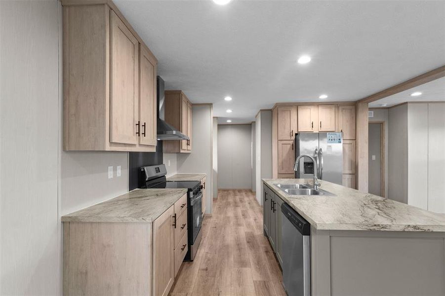 Furnished interior view inside a new home in , Howe (Image 6).