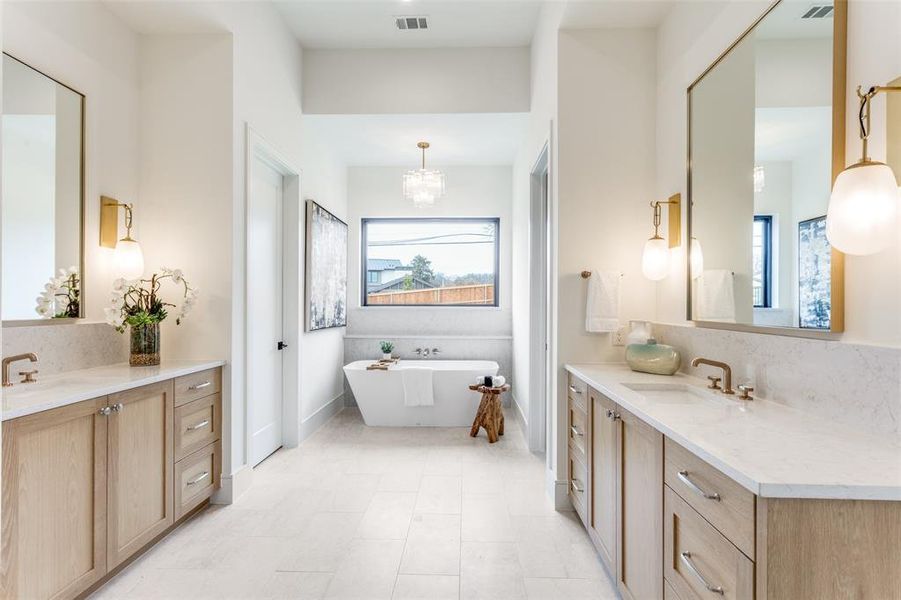 Furnished interior view inside a new home in Samantha Springs, Keller (Image 31).