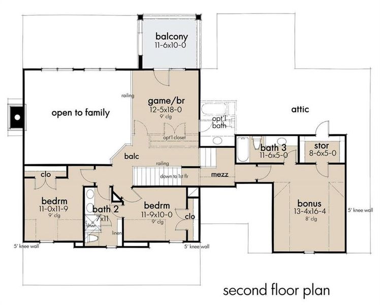 2D floor plan layout of this home in , Cornelia, GA (Image 3).