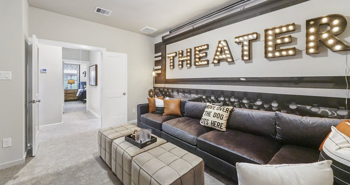 Furnished interior view inside a new home in Wood Leaf Reserve, Tomball (Image 12).